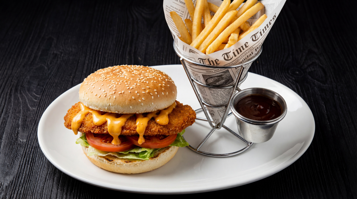 Chicken Schnitzel Burger